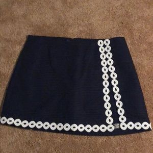 Navy Blue Lily Pulitzer Skirt